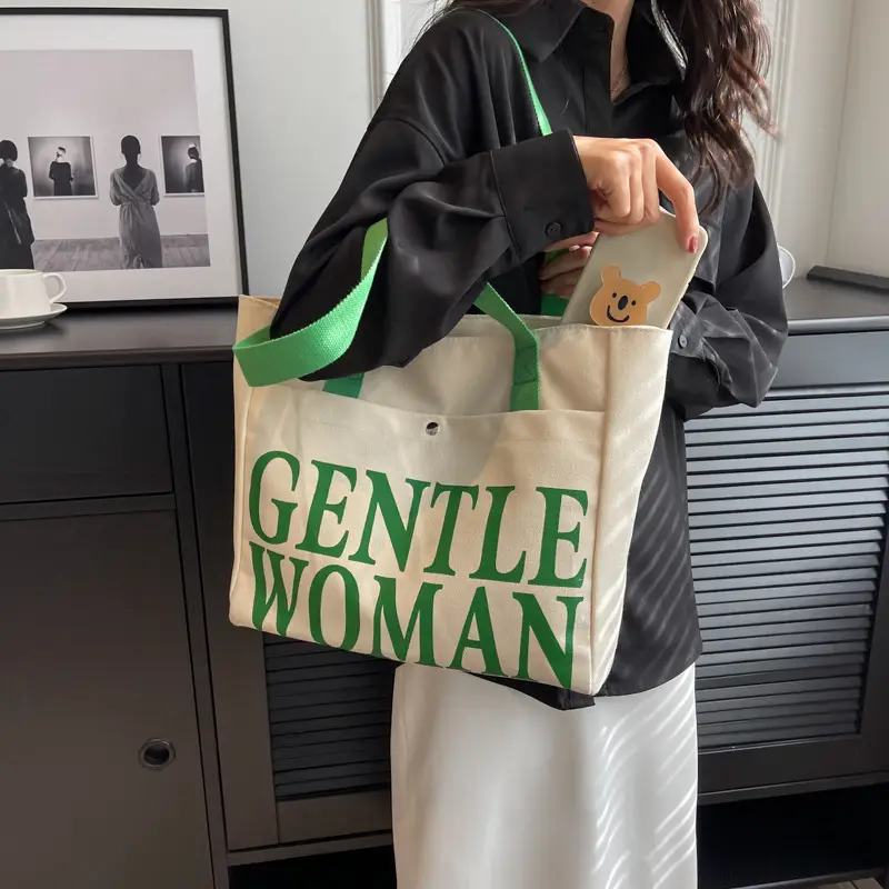 Gentle Woman Canvas Shoulder Bag Large 2023