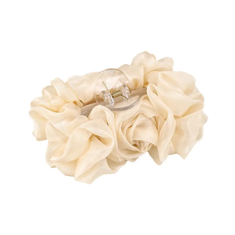 2026 Spring Chiffon Hair Clip Korean Style Elegant Back-Of-Head Updo Shark Clip Women's Hairpin Does Not Damage Hair - Image 9