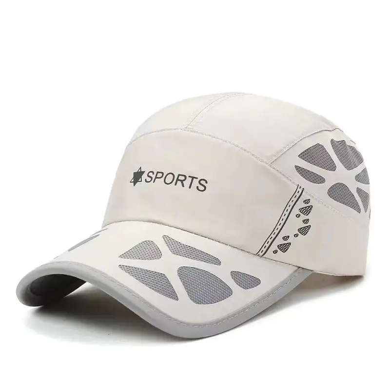Men's Black Mesh Sports Cap with Vent Design