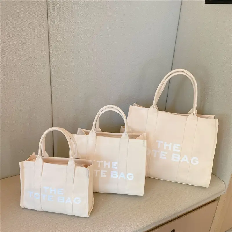 2023 Cross-Border Women's Blue Tote Bag Solid Color - Image 2