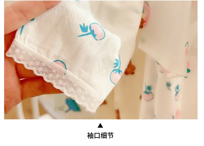 Anmeiya children's summer air conditioning clothing micro-business explosives boys and girls Tencel seven-point sleeve home clothing manufacturers wholesale — feature 22