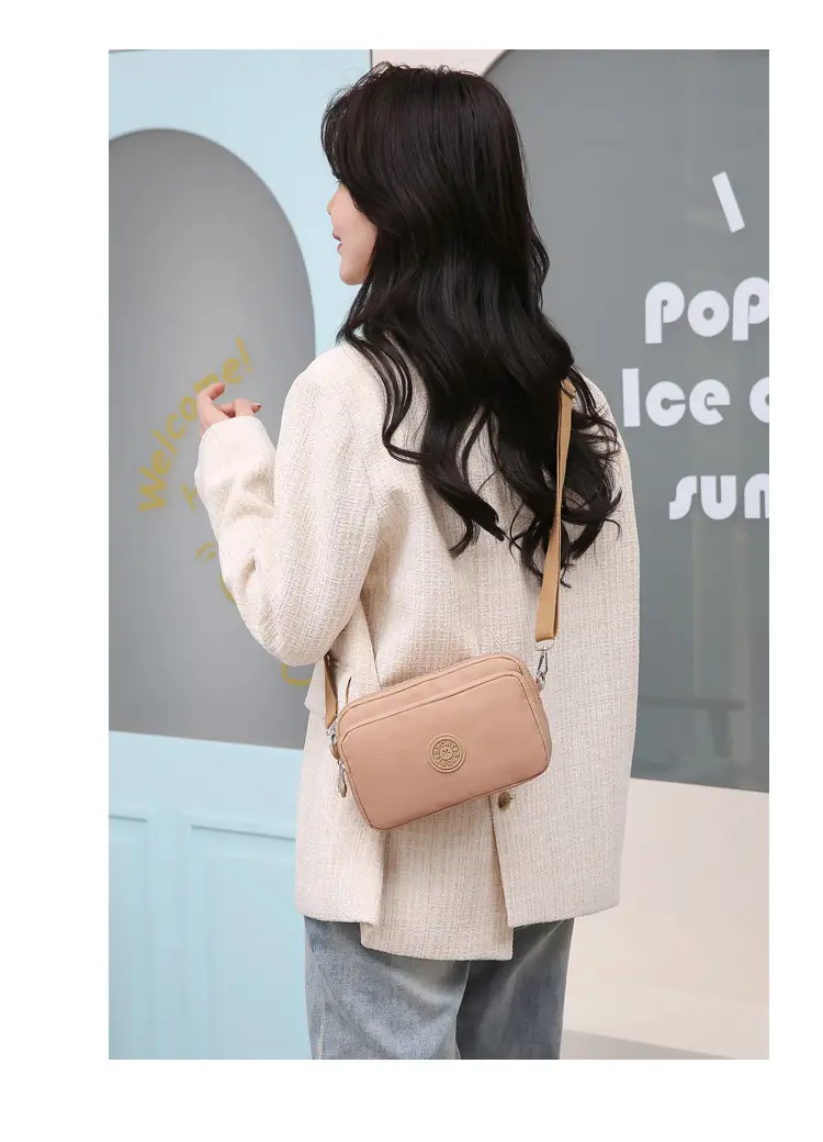 2023 New Oxford Cloth Women's Multi-Layer Shoulder Bag Purple — feature 17