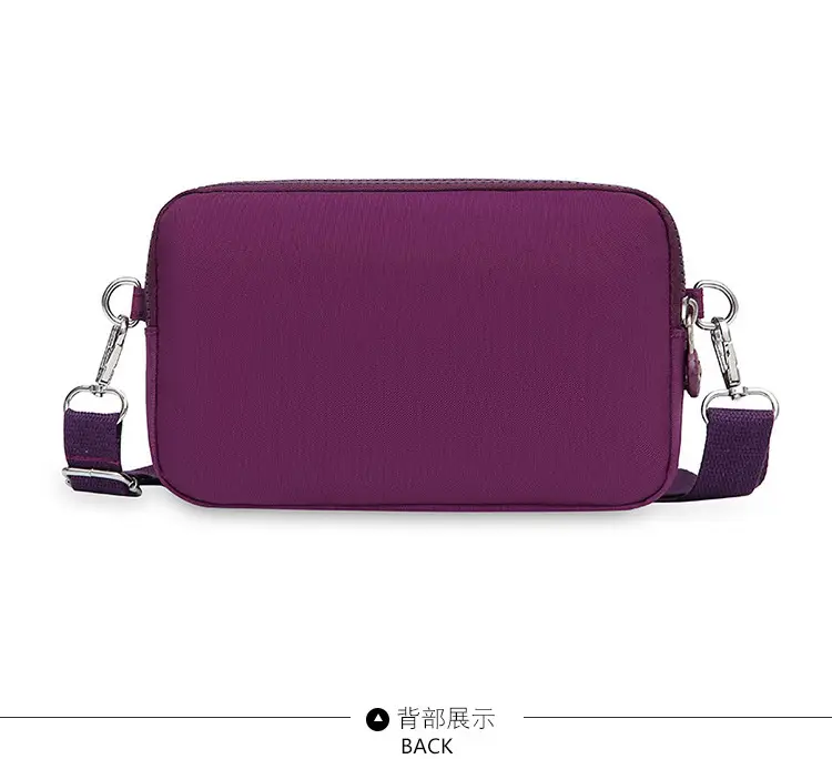 2023 New Oxford Cloth Women's Multi-Layer Shoulder Bag Purple — feature 30
