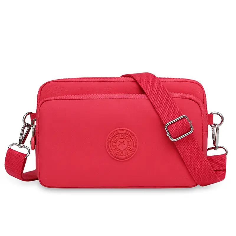 2023 New Oxford Cloth Women's Multi-Layer Shoulder Bag Purple - Image 2