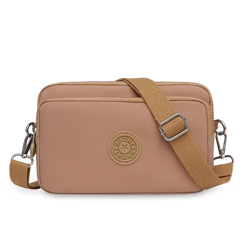 2023 New Oxford Cloth Women's Multi-Layer Shoulder Bag Purple - Image 4