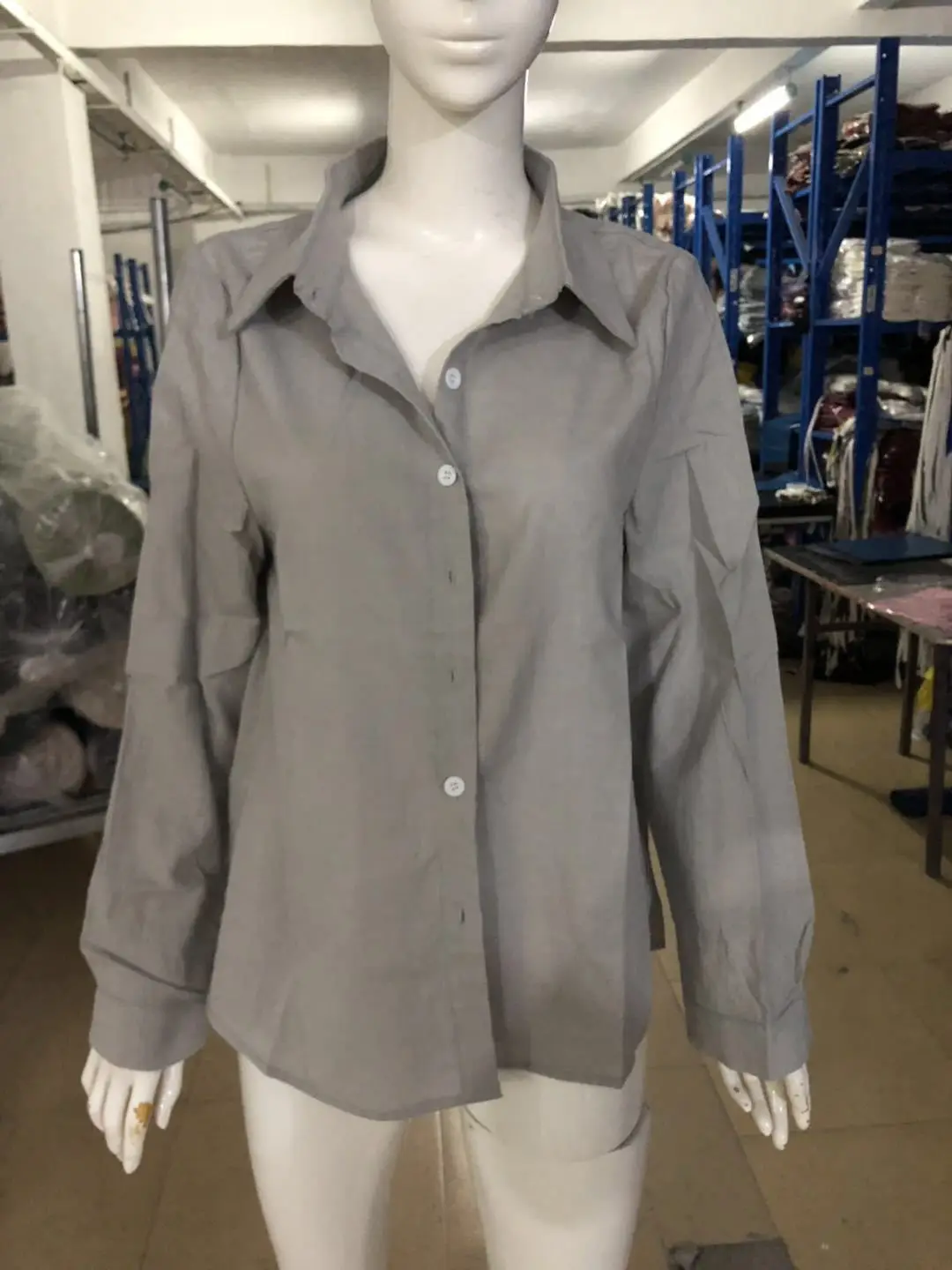 2025 Linen Long Sleeve Shirt White Pink Blue — feature 19