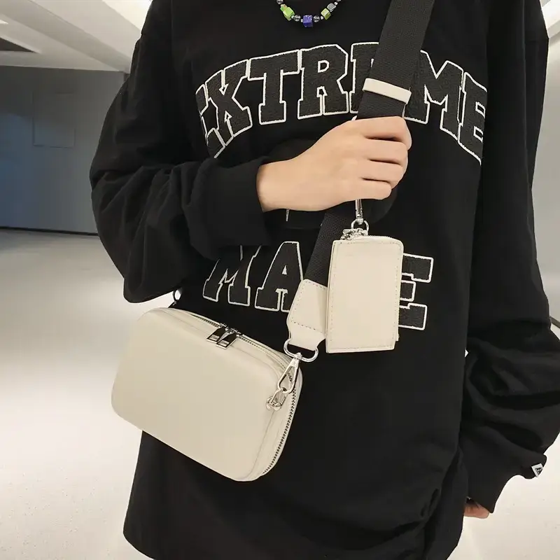 Men's Black Crossbody Bag 2022 Korean Style