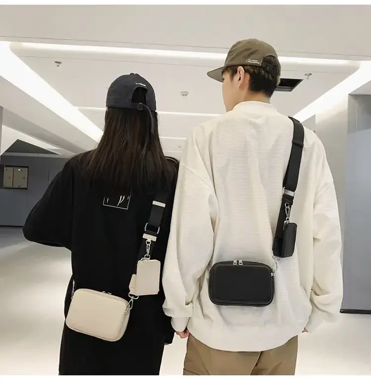 Men's Black Crossbody Bag 2022 Korean Style — feature 12