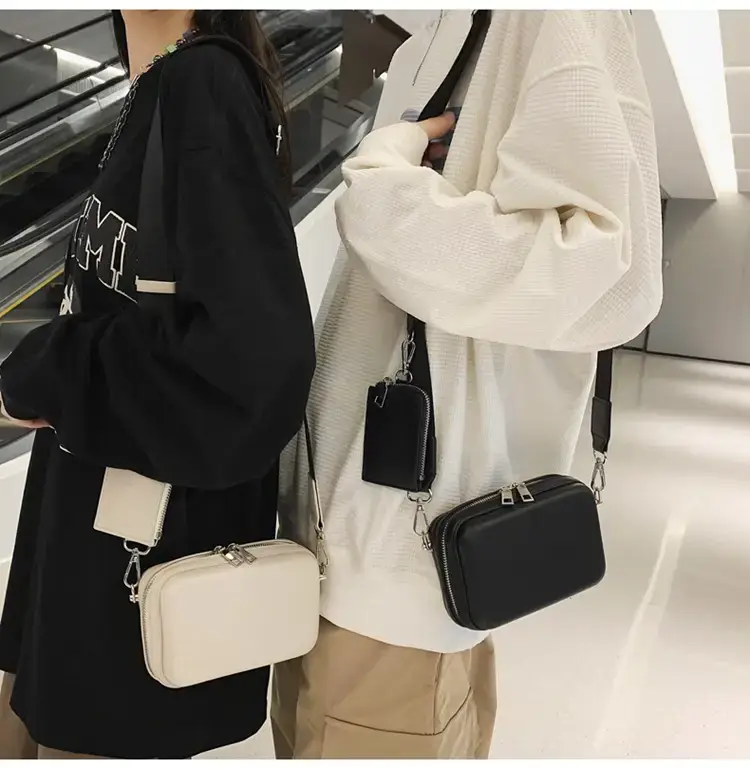 Men's Black Crossbody Bag 2022 Korean Style — feature 13