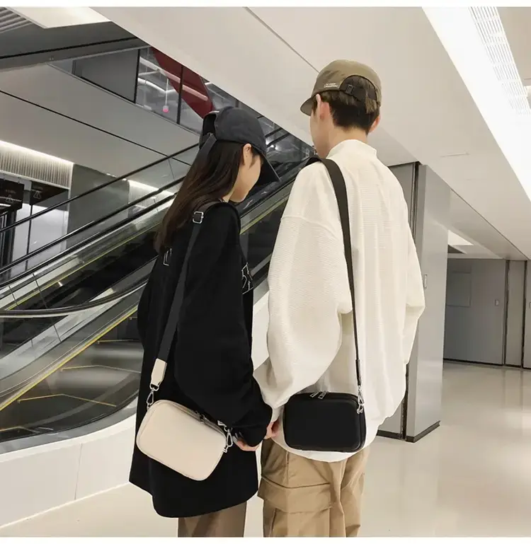 Men's Black Crossbody Bag 2022 Korean Style — feature 14