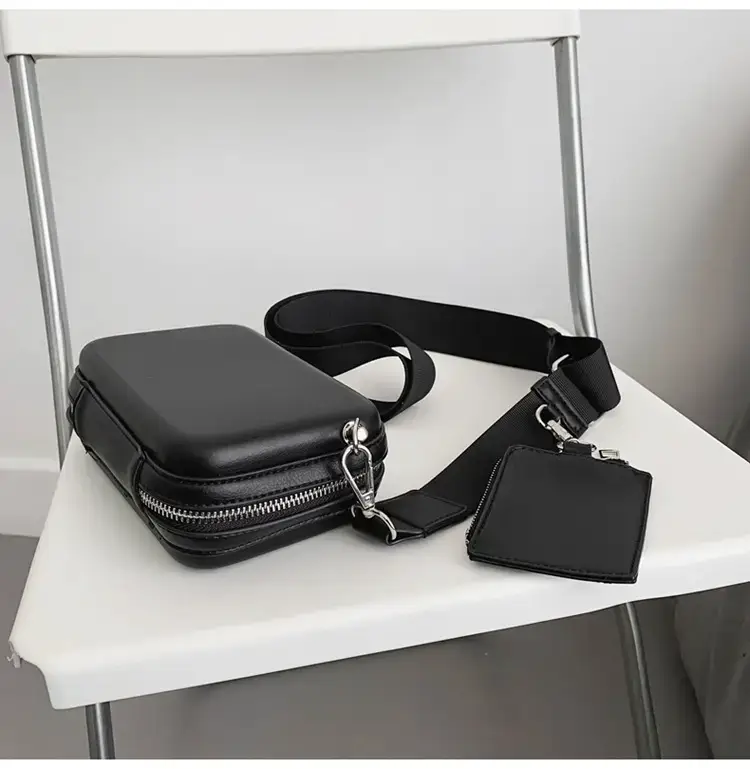 Men's Black Crossbody Bag 2022 Korean Style — feature 31
