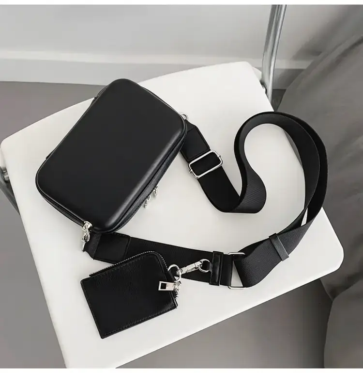 Men's Black Crossbody Bag 2022 Korean Style — feature 34
