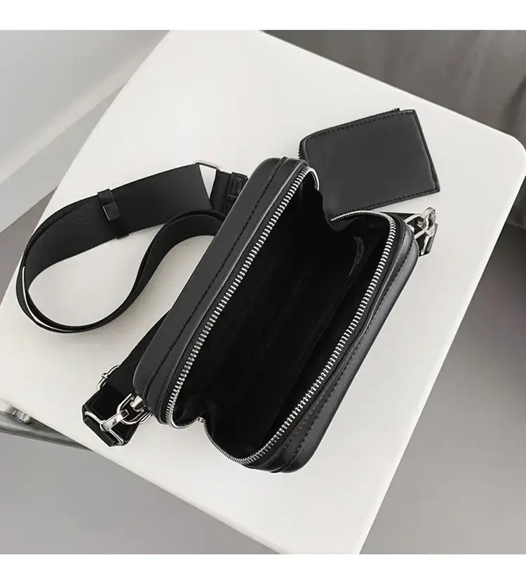 Men's Black Crossbody Bag 2022 Korean Style — feature 36