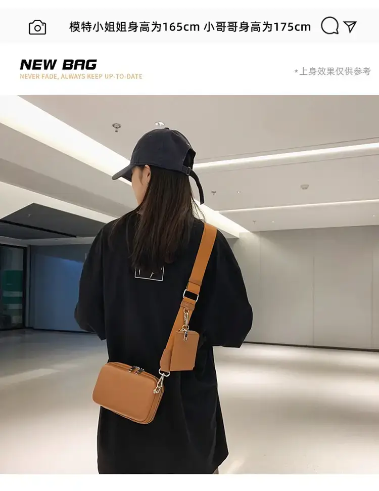 Men's Black Crossbody Bag 2022 Korean Style — feature 5