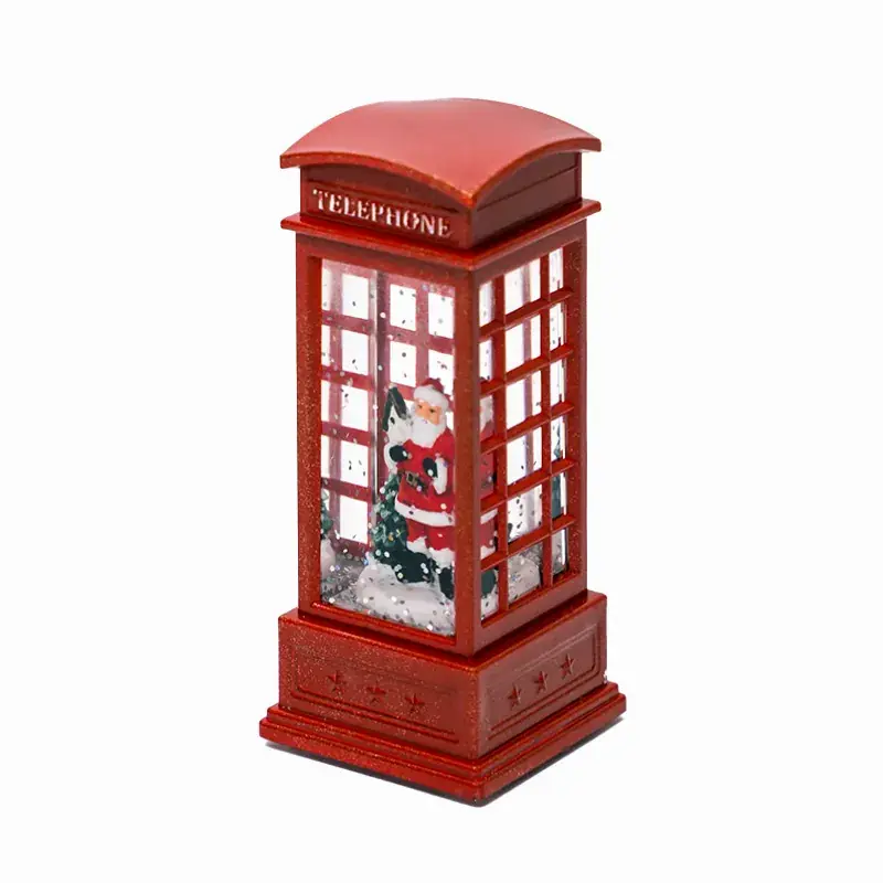 Christmas Telephone Booth Night Lights Small Ornament - Image 18