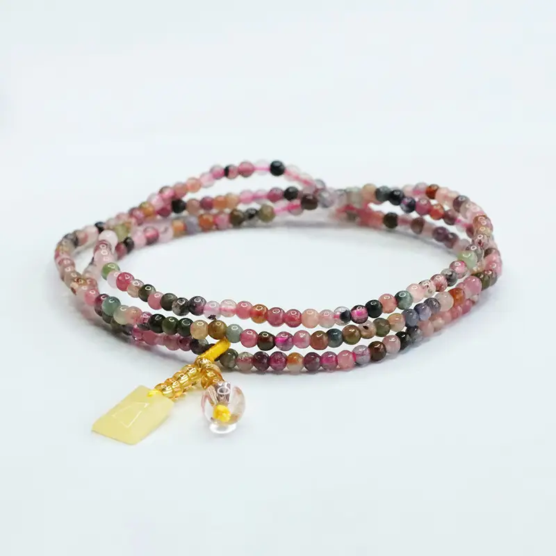 Multi-Layer Crystal Brazilian Gemstone Bracelet for Women