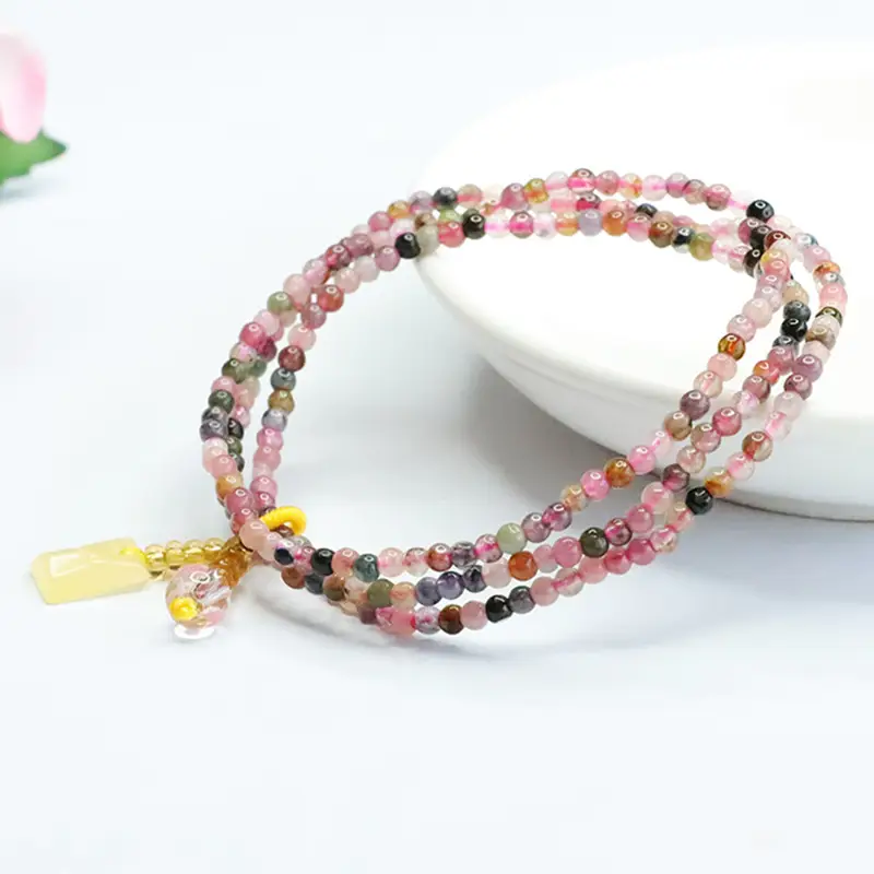 Multi-Layer Crystal Brazilian Gemstone Bracelet for Women — feature 10