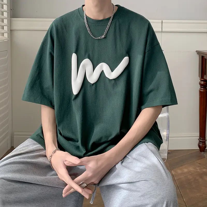 Blue Graphic T-Shirt Loose Fit Summer 2023 - Image 6