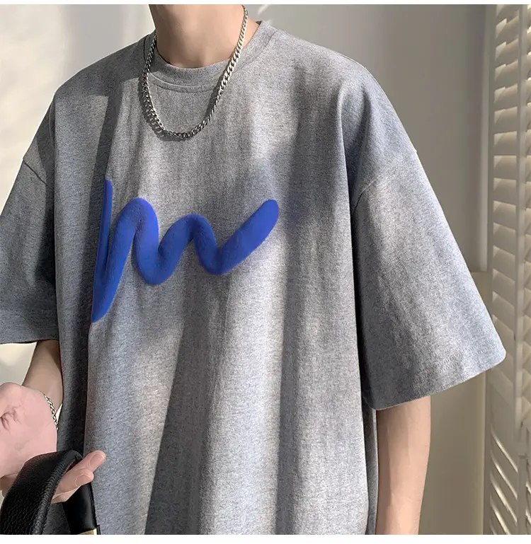 Blue Graphic T-Shirt Loose Fit Summer 2023 — feature 19