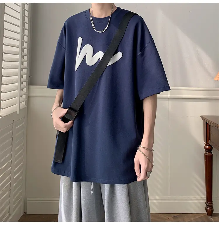 Blue Graphic T-Shirt Loose Fit Summer 2023 — feature 3