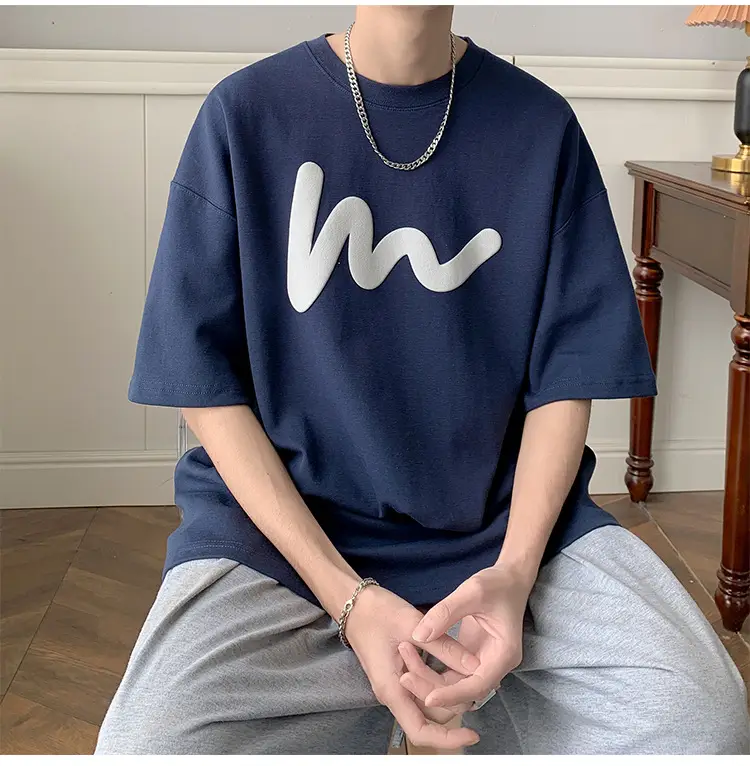 Blue Graphic T-Shirt Loose Fit Summer 2023 — feature 4