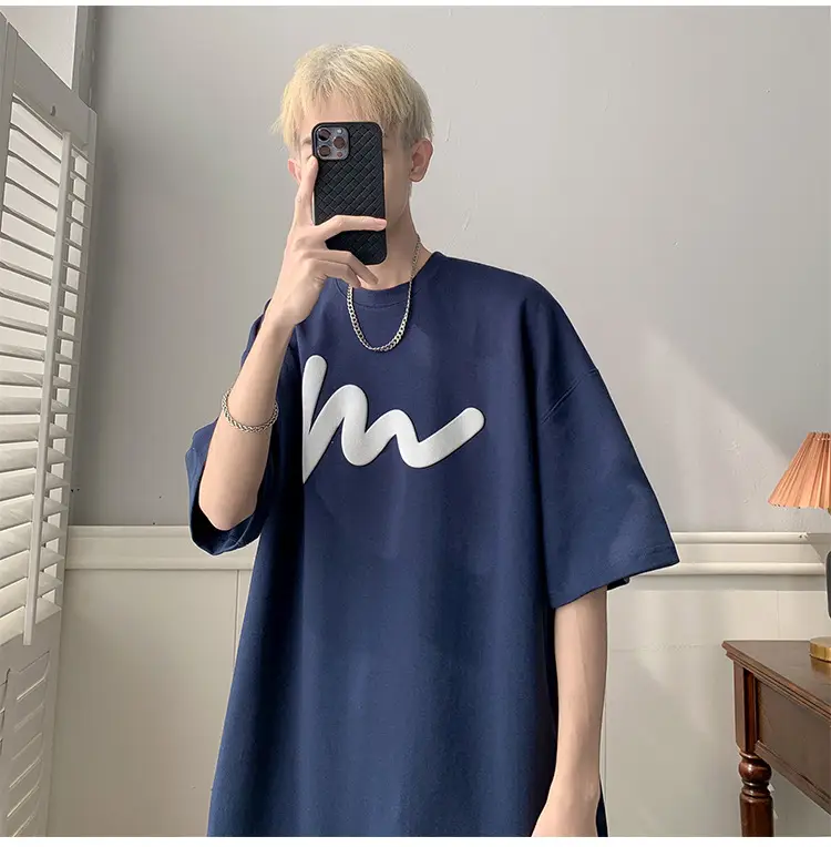 Blue Graphic T-Shirt Loose Fit Summer 2023 — feature 5