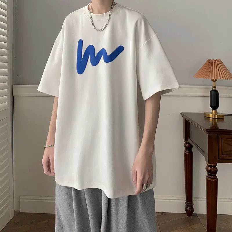 Blue Graphic T-Shirt Loose Fit Summer 2023 - Image 2