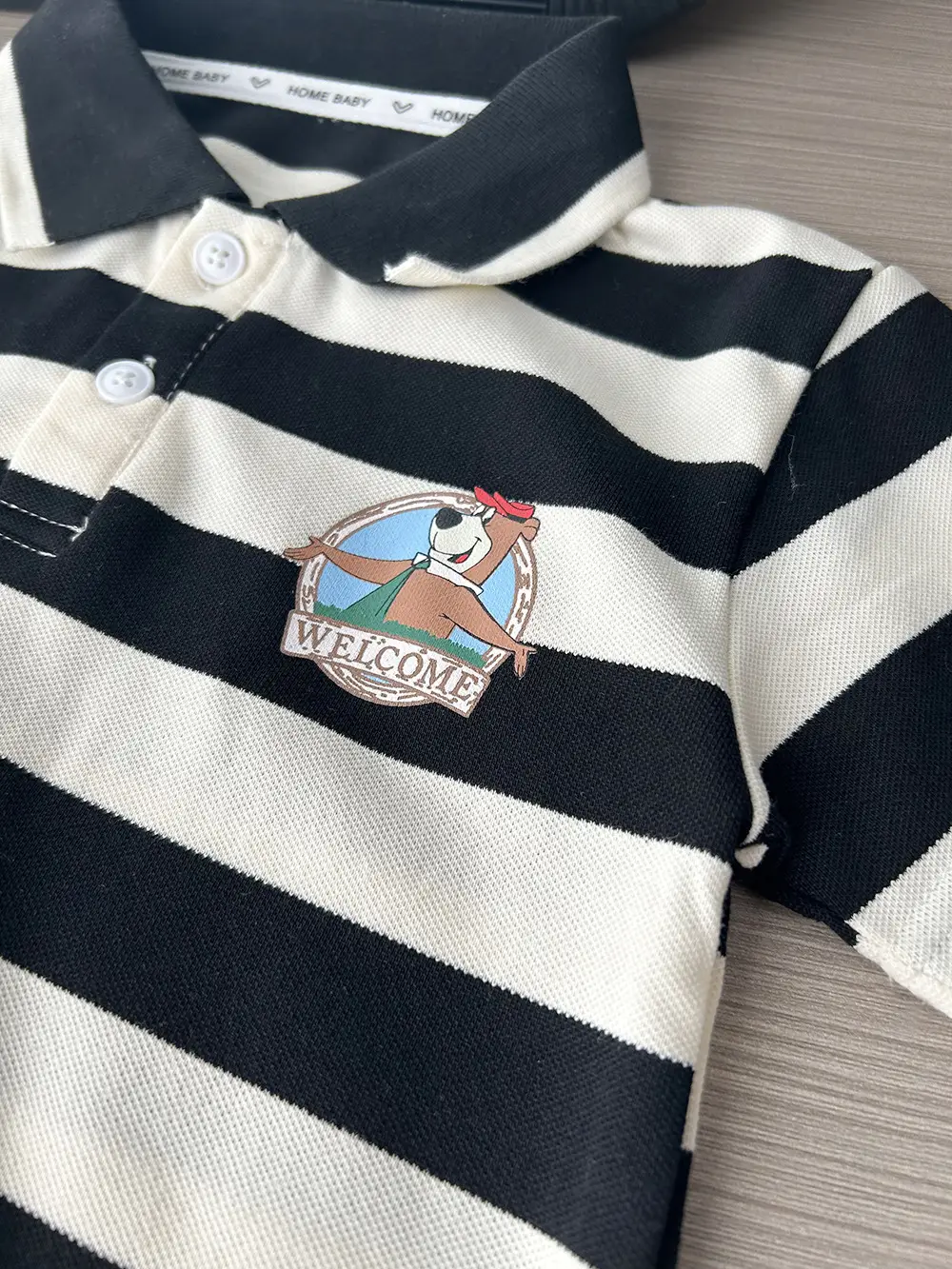 2023 Boys Striped Cartoon Lapel T-Shirt Jacket — feature 9
