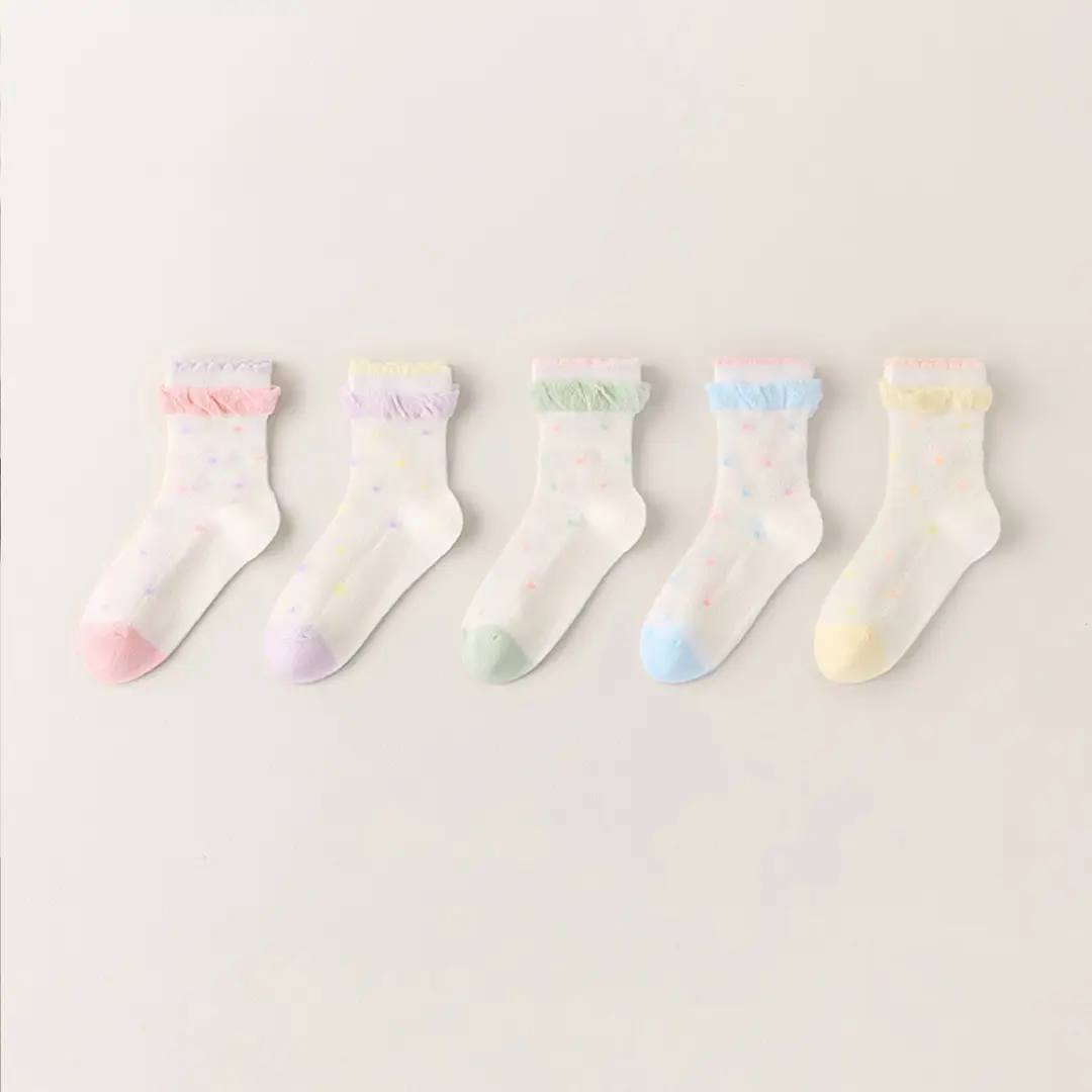 Clearance Children's Summer New Thin Sweat-Absorbent Breathable Animal Mesh Short Low-Cut Boat Socks Unisex Children's Socks Wholesale
