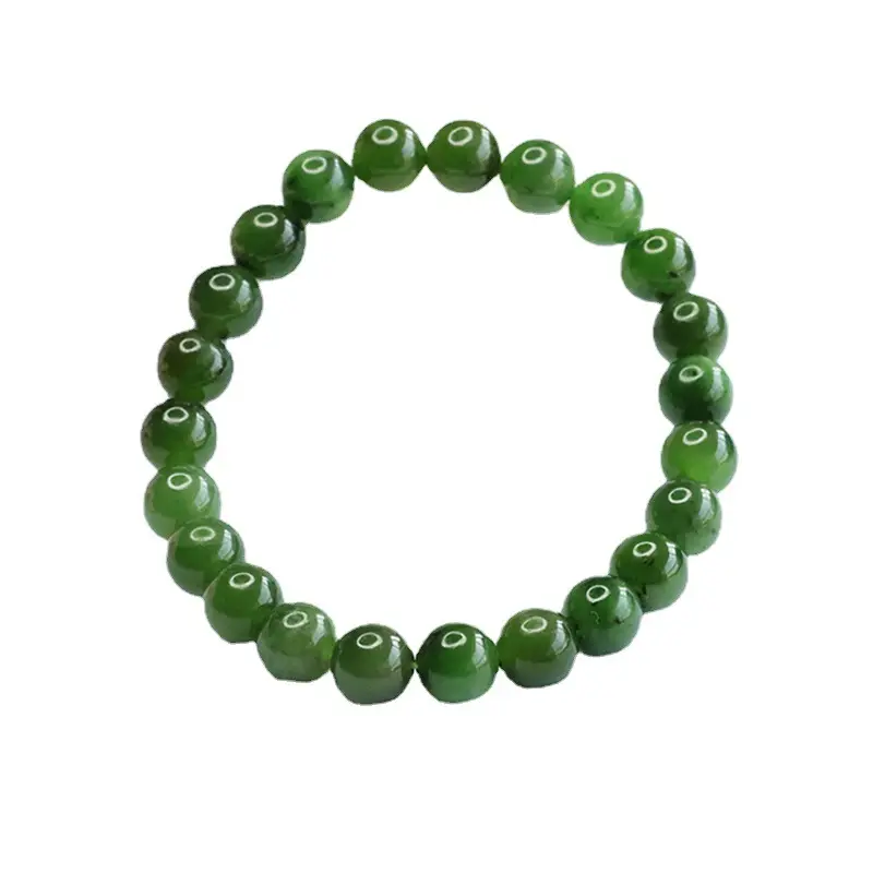 Guan Yu Jadeite Bracelet Green Women's Russian Material - Image 6