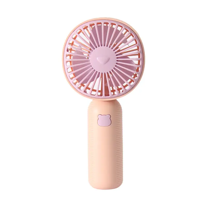 New Cartoon Cute Handheld USB Rechargeable Small Fan Outdoor Portable Mini Fan Student Fan Gift