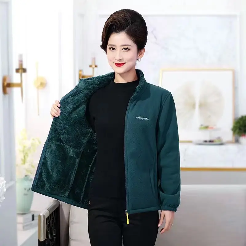 Women's Purple Velvet Fleece Jacket 2025 - Image 4