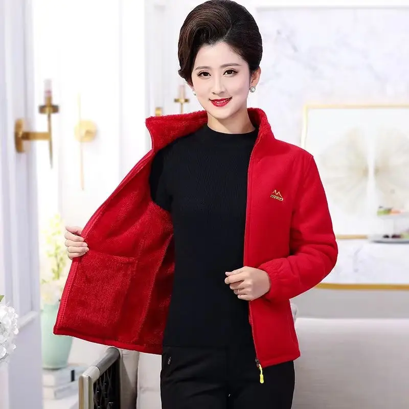 Women's Purple Velvet Fleece Jacket 2025 - Image 3