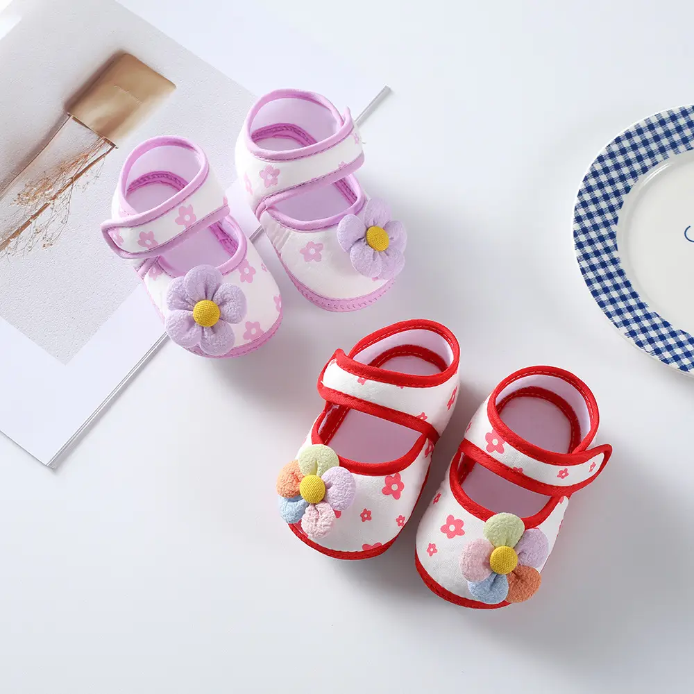 Newborn Baby Shoes 0-1 Years Soft Sole Princess Design