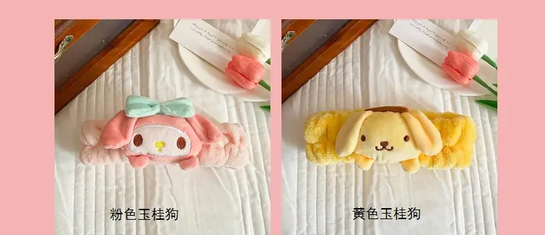 Cute Cartoon Hair Belts for Women Soft Plush Bow Accessories — feature 11