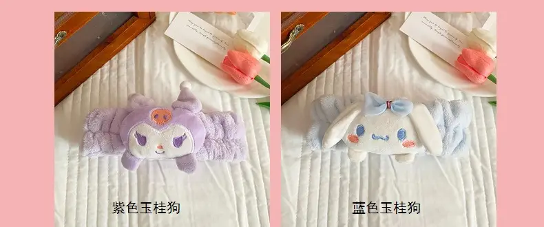 Cute Cartoon Hair Belts for Women Soft Plush Bow Accessories — feature 12