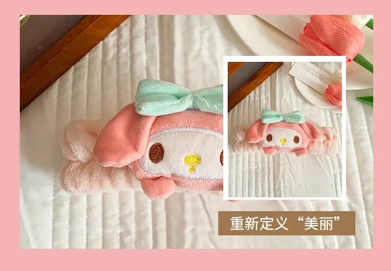 Cute Cartoon Hair Belts for Women Soft Plush Bow Accessories — feature 16