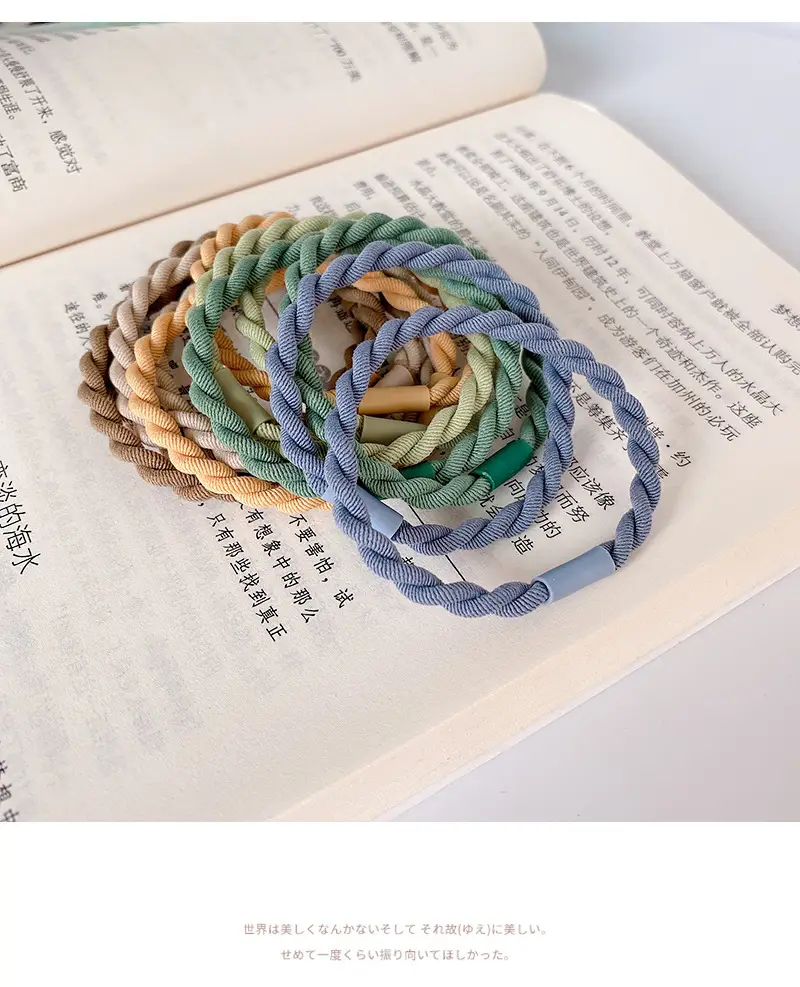 High Elastic Rubber Band for Women's Hair Ties Pony Tail Summer — feature 4
