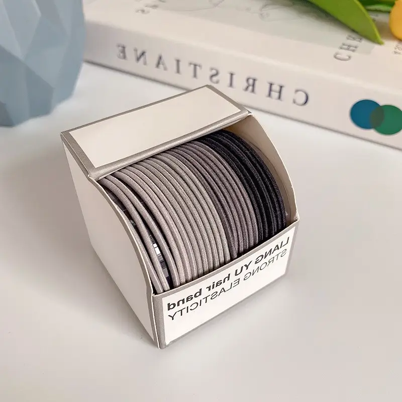 High Elastic Rubber Band for Women's Hair Ties Pony Tail Summer - Image 15
