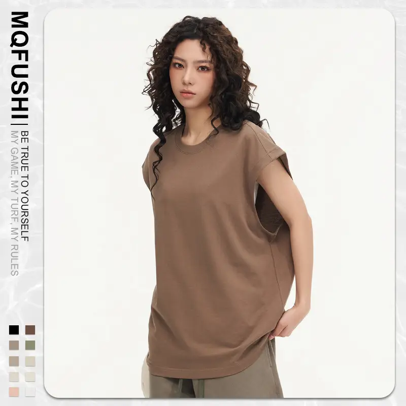 Mingqi Pure Cotton Sleeveless Vest 32S - Image 13