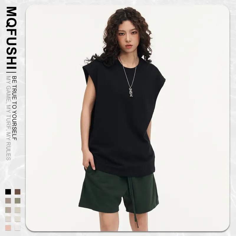 Mingqi Pure Cotton Sleeveless Vest 32S - Image 15