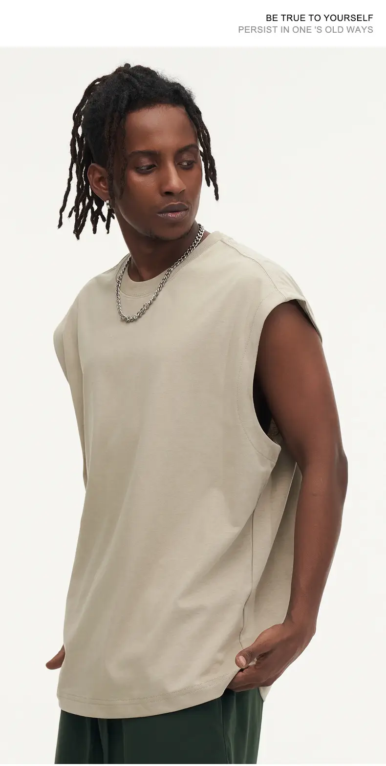 Mingqi Pure Cotton Sleeveless Vest 32S — feature 12