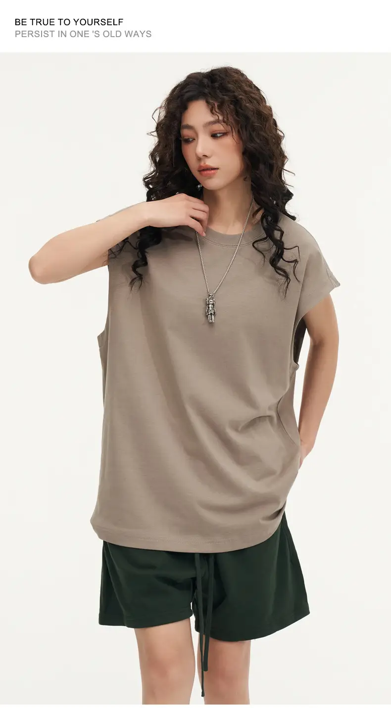 Mingqi Pure Cotton Sleeveless Vest 32S — feature 15