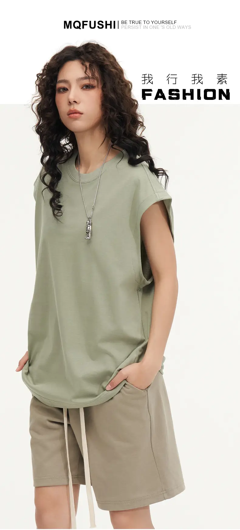 Mingqi Pure Cotton Sleeveless Vest 32S — feature 3