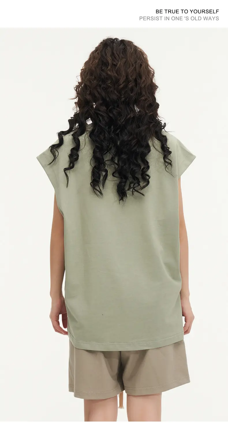 Mingqi Pure Cotton Sleeveless Vest 32S — feature 9