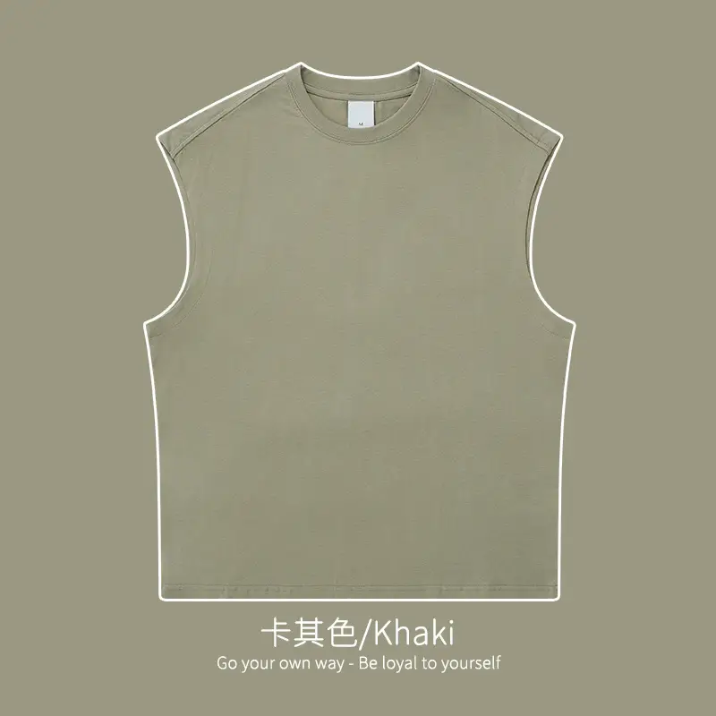 Mingqi Pure Cotton Sleeveless Vest 32S - Image 4