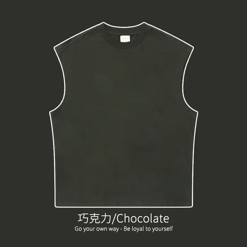 Mingqi Pure Cotton Sleeveless Vest 32S - Image 8