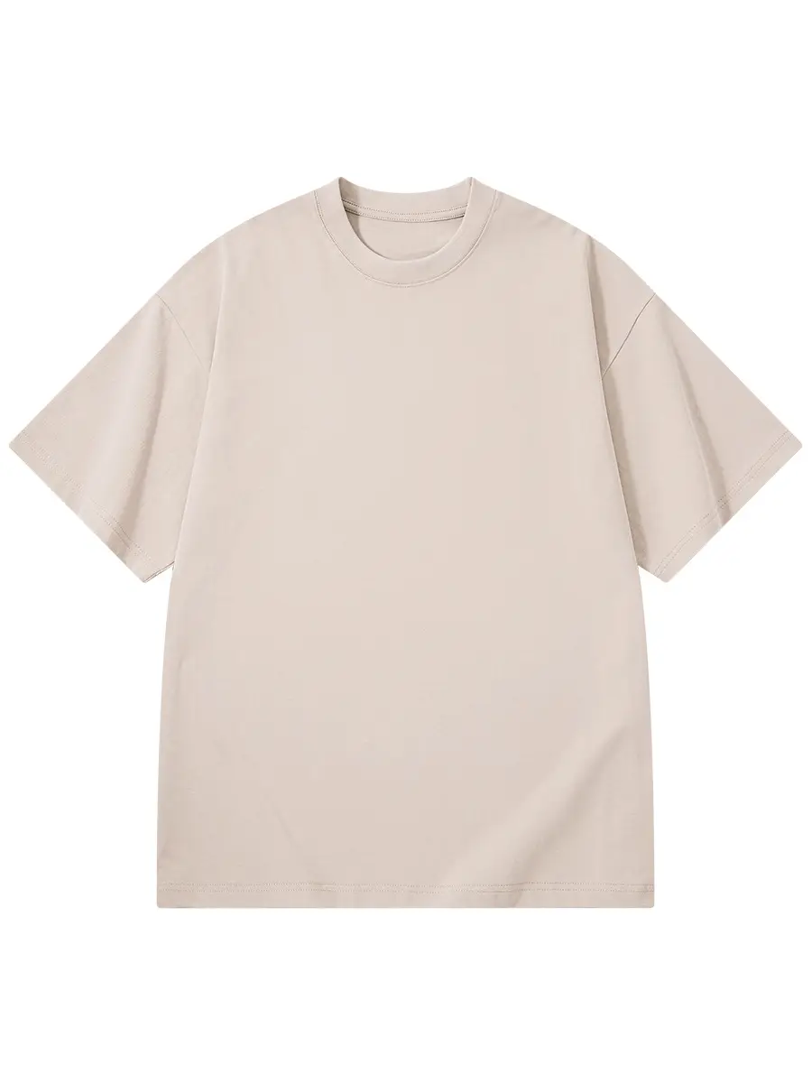 Men White Cotton T-Shirt 300g Heavy Combed - Image 13