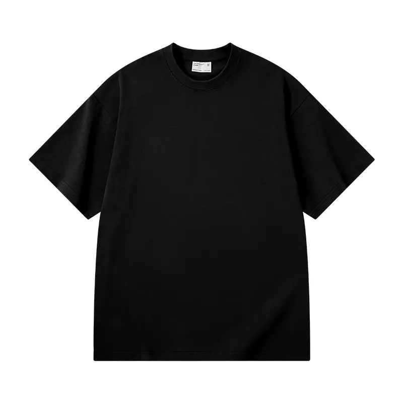 Men White Cotton T-Shirt 300g Heavy Combed - Image 2