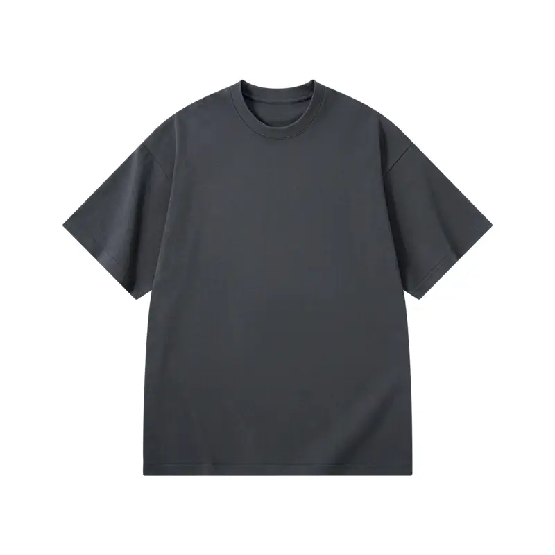 Men White Cotton T-Shirt 300g Heavy Combed - Image 4